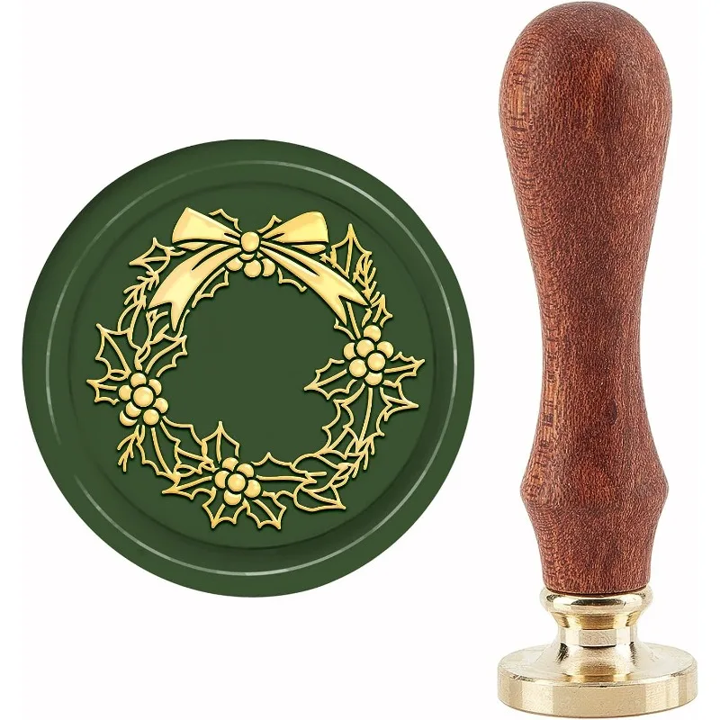 Kit Sceaux De Cire Noël En Laiton – Tampons Cachet Flocon & Bonhomme Épice Pour Cartes & Cadeaux Festifs