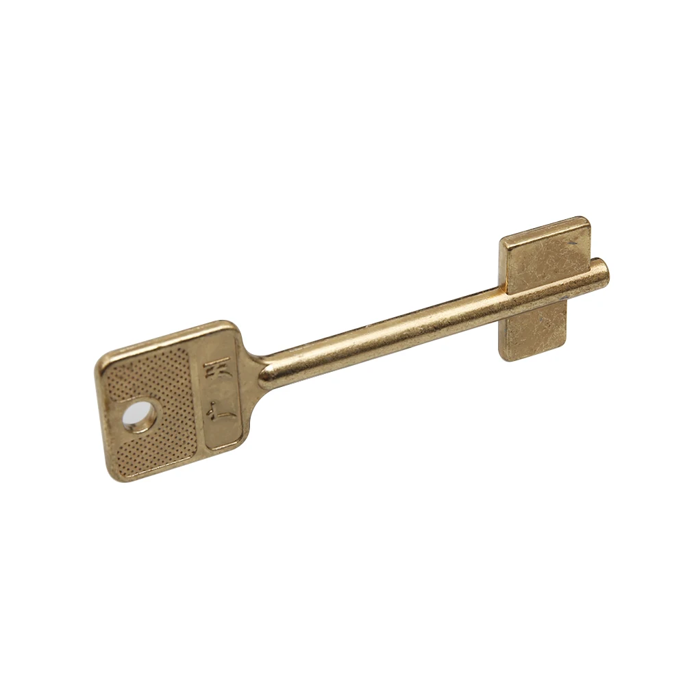 5PC Bronze house key blanks Vault safe key Double-bitt key blank for Russian special Old doors key embryo DIBAO 2366