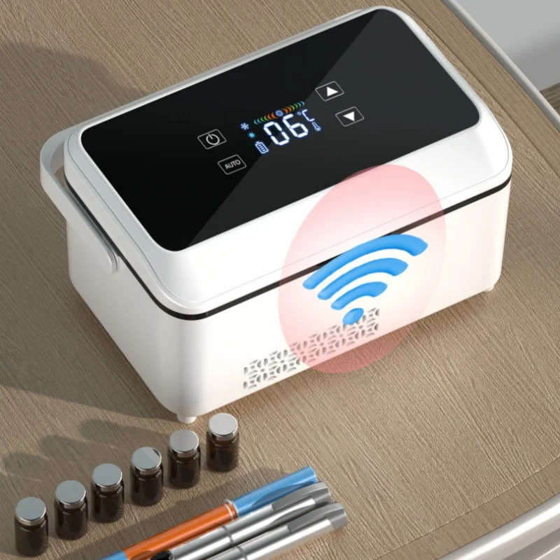 USB Interface Box With Handle Portable Rechargeable Car And Home Dual-use Medicine Display Cooler Box