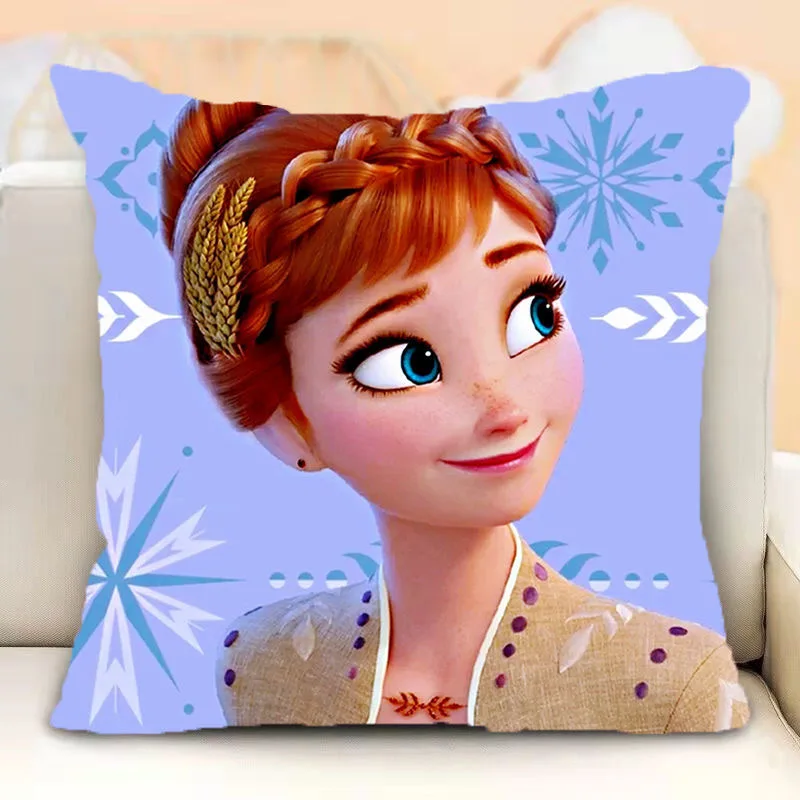 Disney  Elsa  Decorative Pillow Cases Cartoon Cushion Cover Children Girl Birthday Christmas Gift 40x40cm