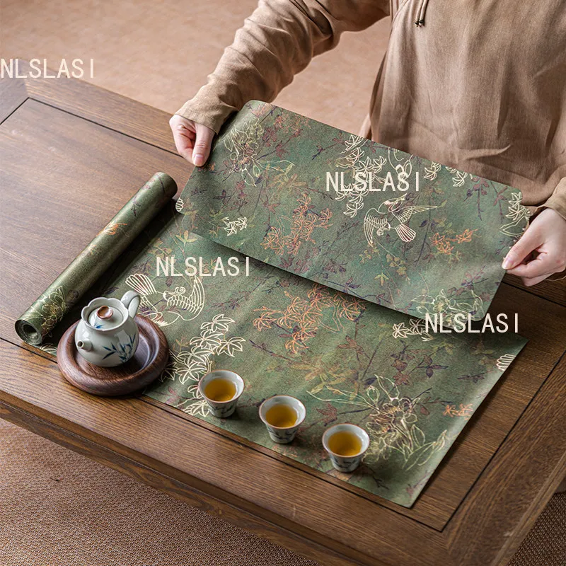 Yunsha Tea Banquet Chinese Style Dry Soaked Mat Home Desktop Teapot Mat Double Sided Cloth Mat Tea Ceremony Accessories