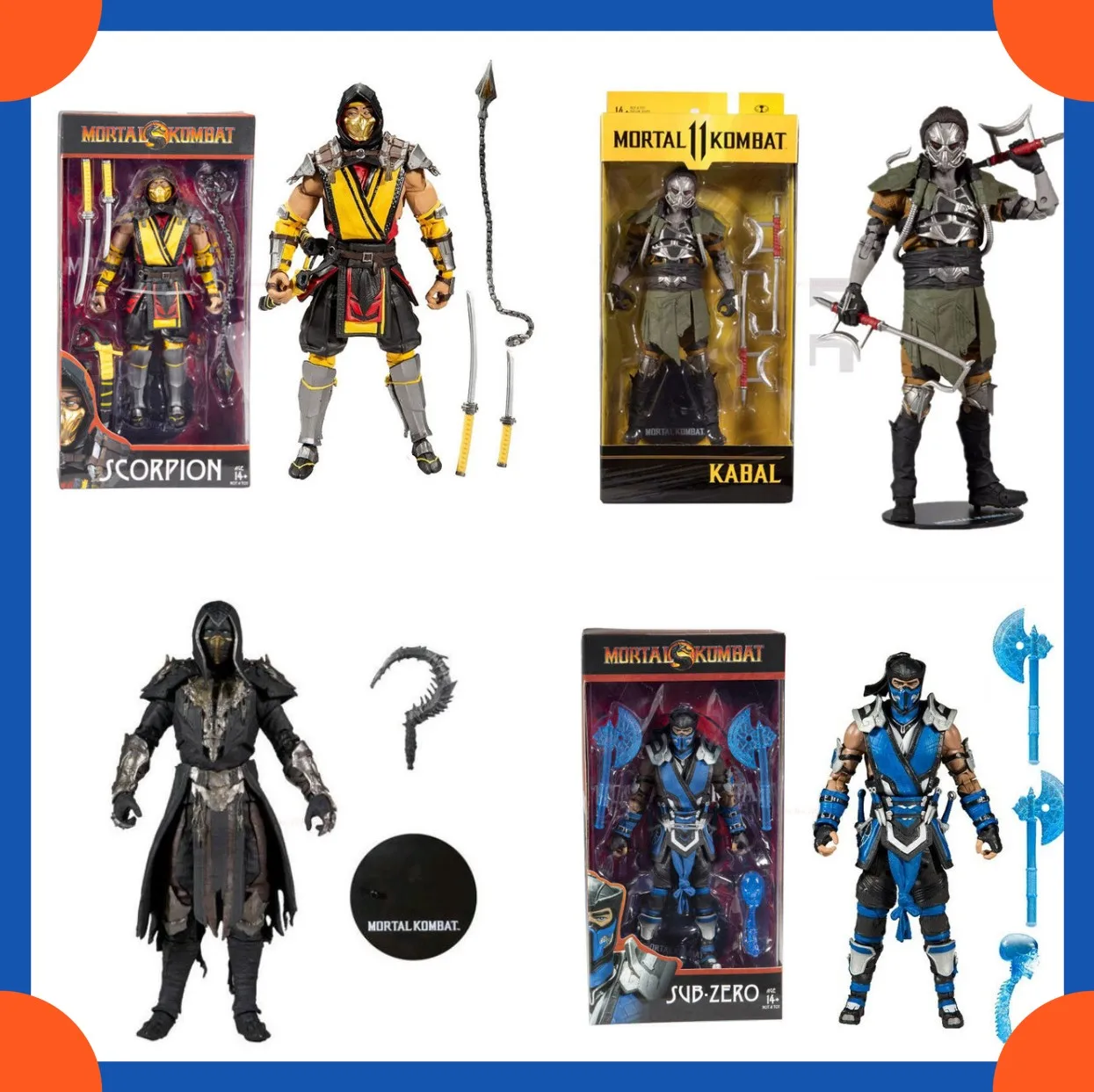 Anime Figures Originate Scorpion Zero Kabal Mortal Kombat Action Figure Collect Model Mcfarland Collect Ornaments Kid Toy Gift