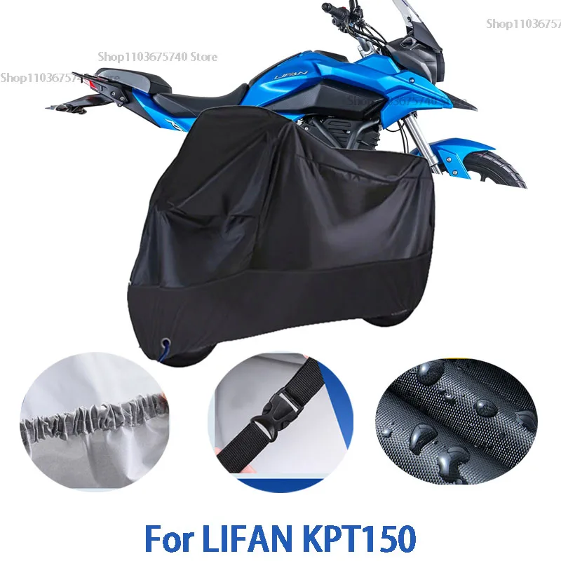 

Motorcycle Full Covers For LIFAN KPT150 Car Outdoors Sun Protection Dust No Ear Thickened Oxford Clothcover Accessories