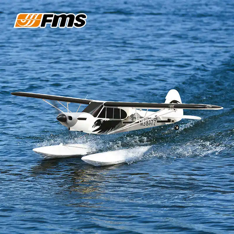 Model samolotu stałopłatowego FMS 1300mm PA-18, symulacja samolotu, duża maszyna treningowa z szerokimi oponami, zdalnie sterowany model samolotu PA18