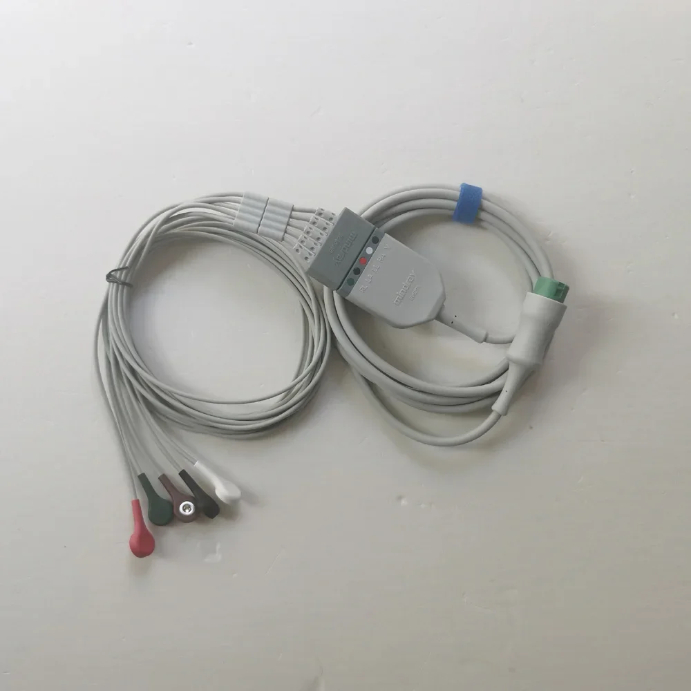 2025、Original Mindray EC-G lead cable EV6201EL6501B  EC-G splitter buckle type 12-pin split 5-lead