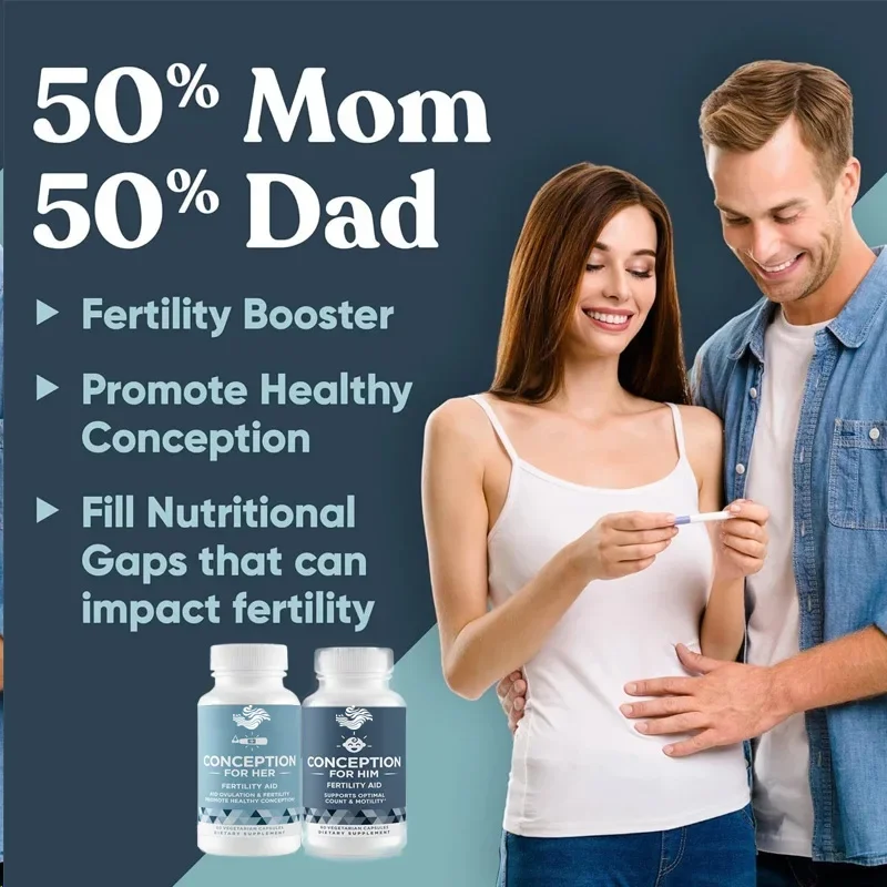 Male And Female Fertility Supplements - Prenatal Vitamins, Circulation Consistency, Assisted Ovulation Two Pack