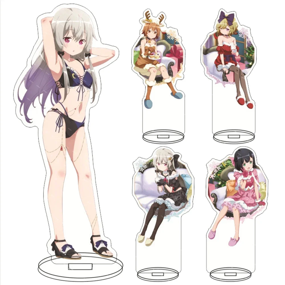 Anime Ms.Vampire who lives in my neighbourhood Acrylic Stand Model Figures Sophie Twilight Kurai Sakuya Cosplay Xmas Desk Decor