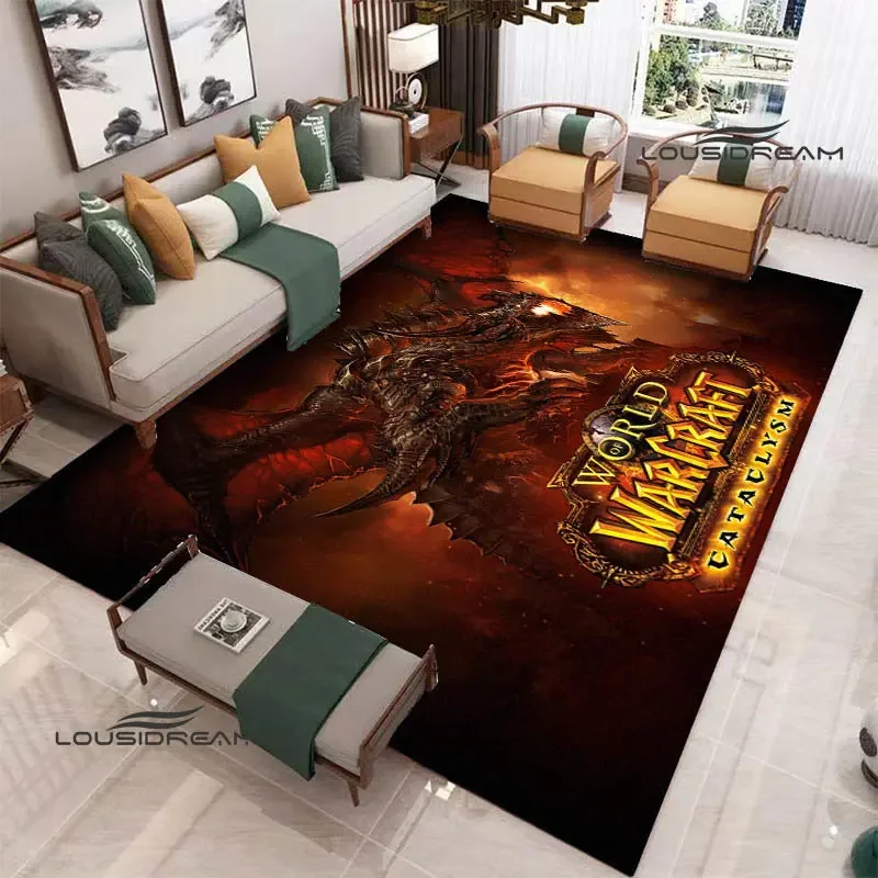 Game World of Warcraft Printed Carpet Living Room Bedroom Beautiful Carpet Non -slip Door Mat Photography Props Birthday Gift