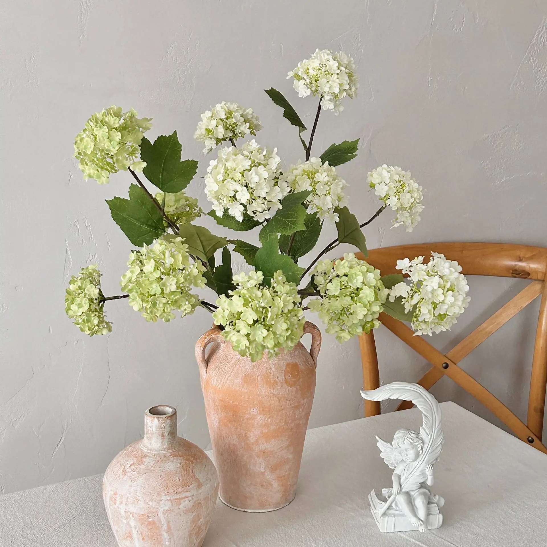 77cm Artificial Hydrangea Flowers Home Living Room Wedding Arch Floral Photography Prop Table Flower Arrangement Decor
