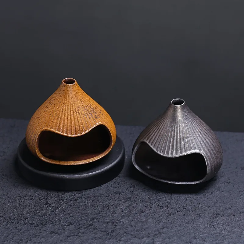 Ceramic Incense Small Fireplace Cedar Sage Aromatherapy Stove Household Atmosphere Ornament