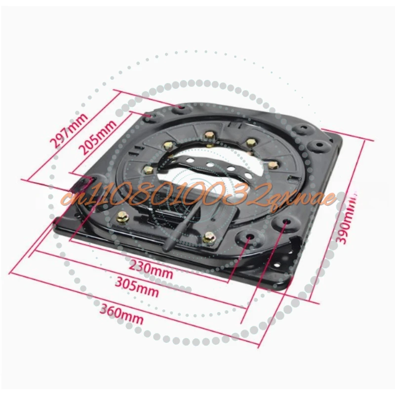 Car Seat Turntable Base 360 Degree Rotation Van RV Commercial Vehicle Middle Row Single Seat