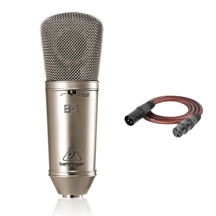 Behringers B-1 Gold Plated Large Diaphragm Condenser Microphone Capacitor Professional Recording Microphone