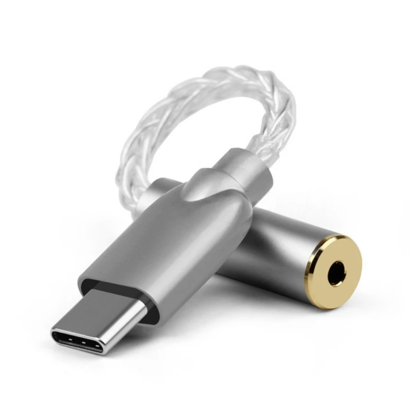 

Звуковой адаптер M17B USB C на 3,5 мм/2,5 мм/4,4 мм типа C для наушников, 32 бит, 384 кГц