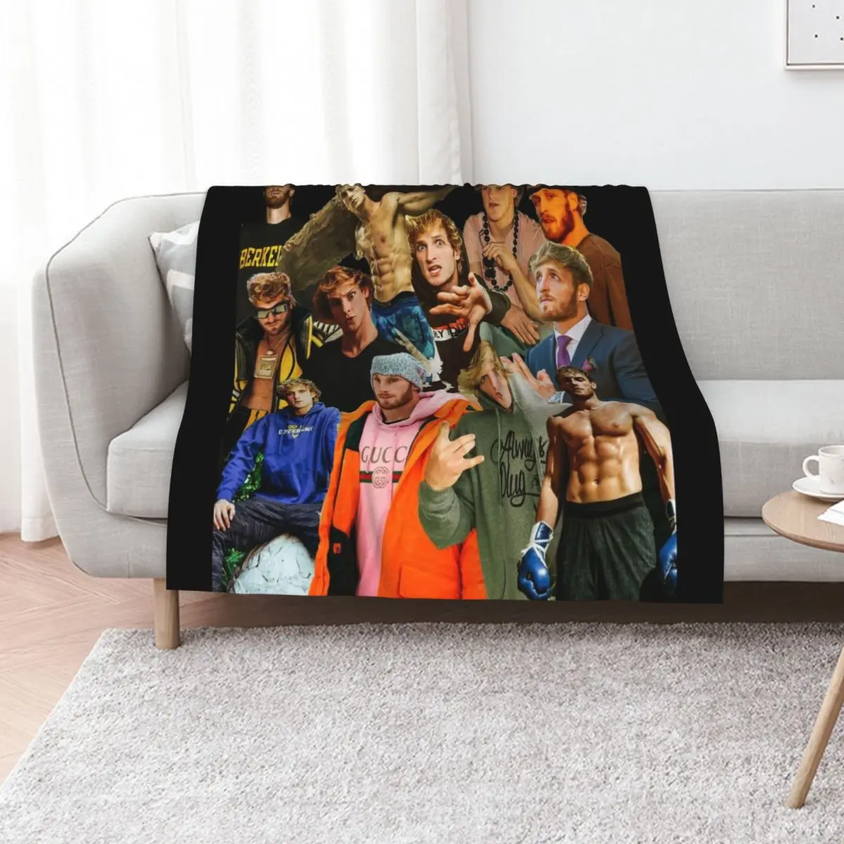 Logan paul collage tribute design 2022 Throw Blanket Quilt Soft Beds Baby For Sofa Thin Kid'S blankets and throws Blankets