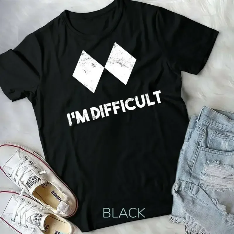 

Ski I m Difficult Skiing Skier Snowboard Snowboarder Unisex Form T Shirt