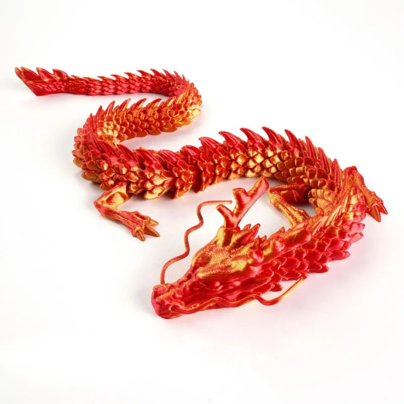 3D Printing Chinese Dragon Arts and Crafts Decoration Gift Network Red Creative Hand Car Decoration