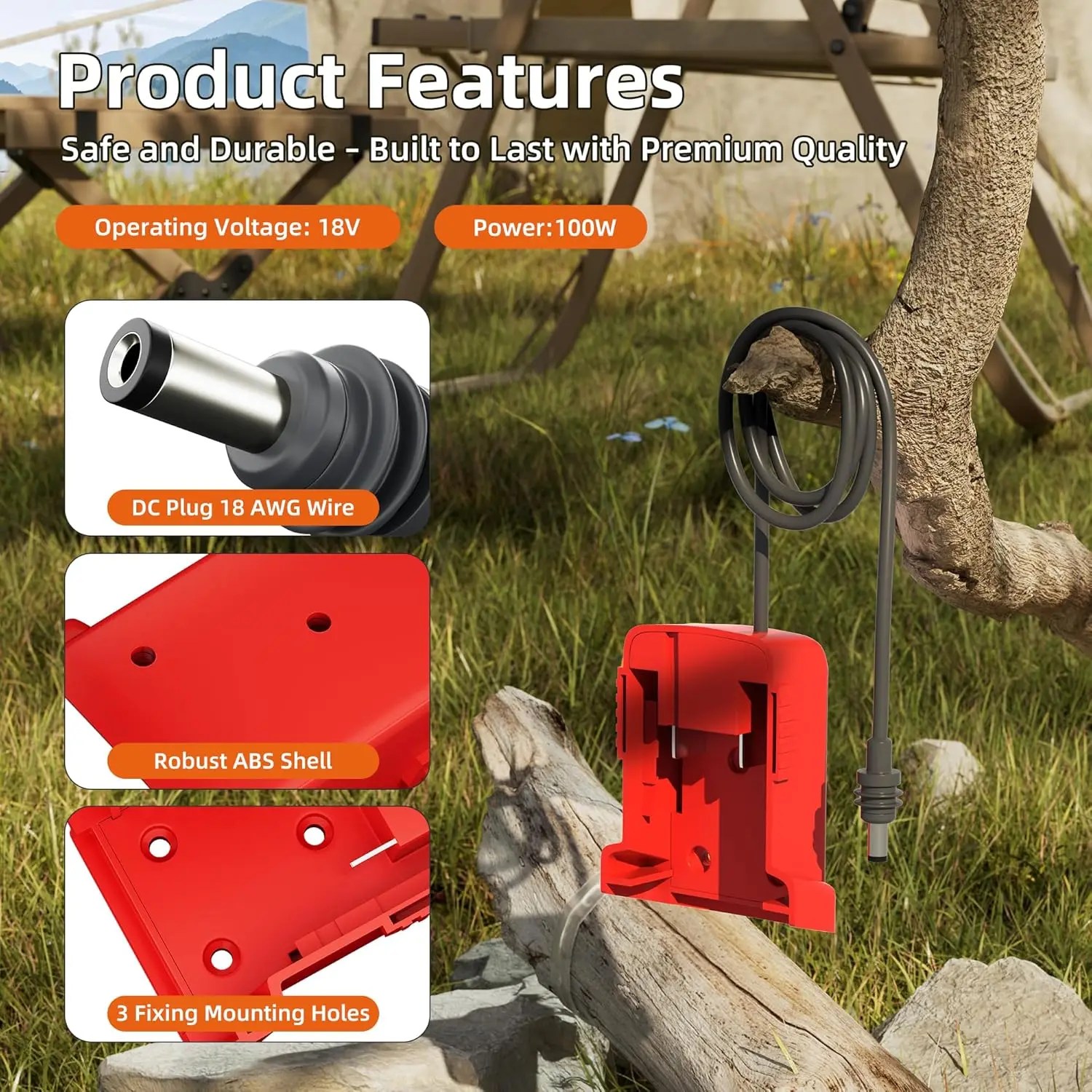 

Подходит для Starlink Mini, используемый для адаптера аккумулятора Dewalt 18 В-20 В Адаптер зарядного устройства Starlink Mini Dewalt для постоянного тока Plug And Play