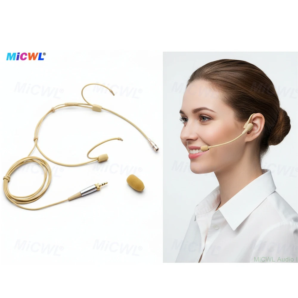 

Кардиоидный микрофон MiCWL HSP6 для беспроводных систем Sennheiser и Shure, мини XLR 3-контактный TA4F, прочная рамка, высококачественная звуковая капсула