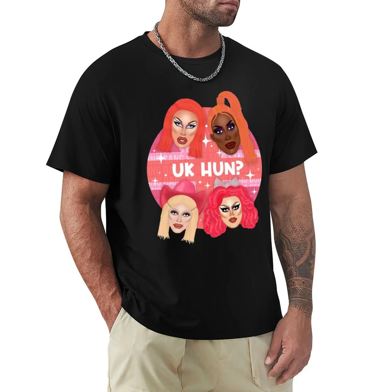 Bing Bang Bong UK Hun T-Shirt Basic Short Sleeve T-Shirt for Men