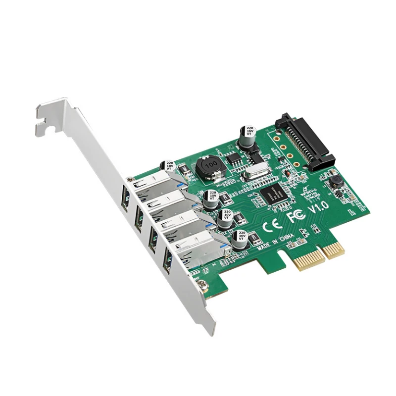 USB3.0 Expansion card PCIE to 4-port USB adapter card PCI-E Sata Adapter Splitter Converter Expansion Adapter dock station HUB