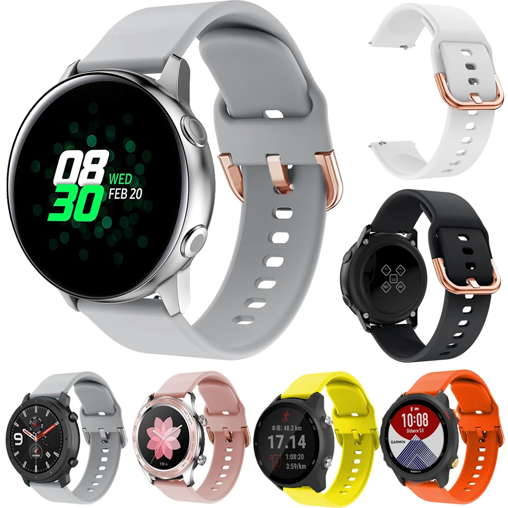 20mm Band For Samsung Gear sport Galaxy watch Active 2 3 4Classic 5 pro 6 Classic 7 40 41 42 43 44 45 46 47mmWristband Bracelet