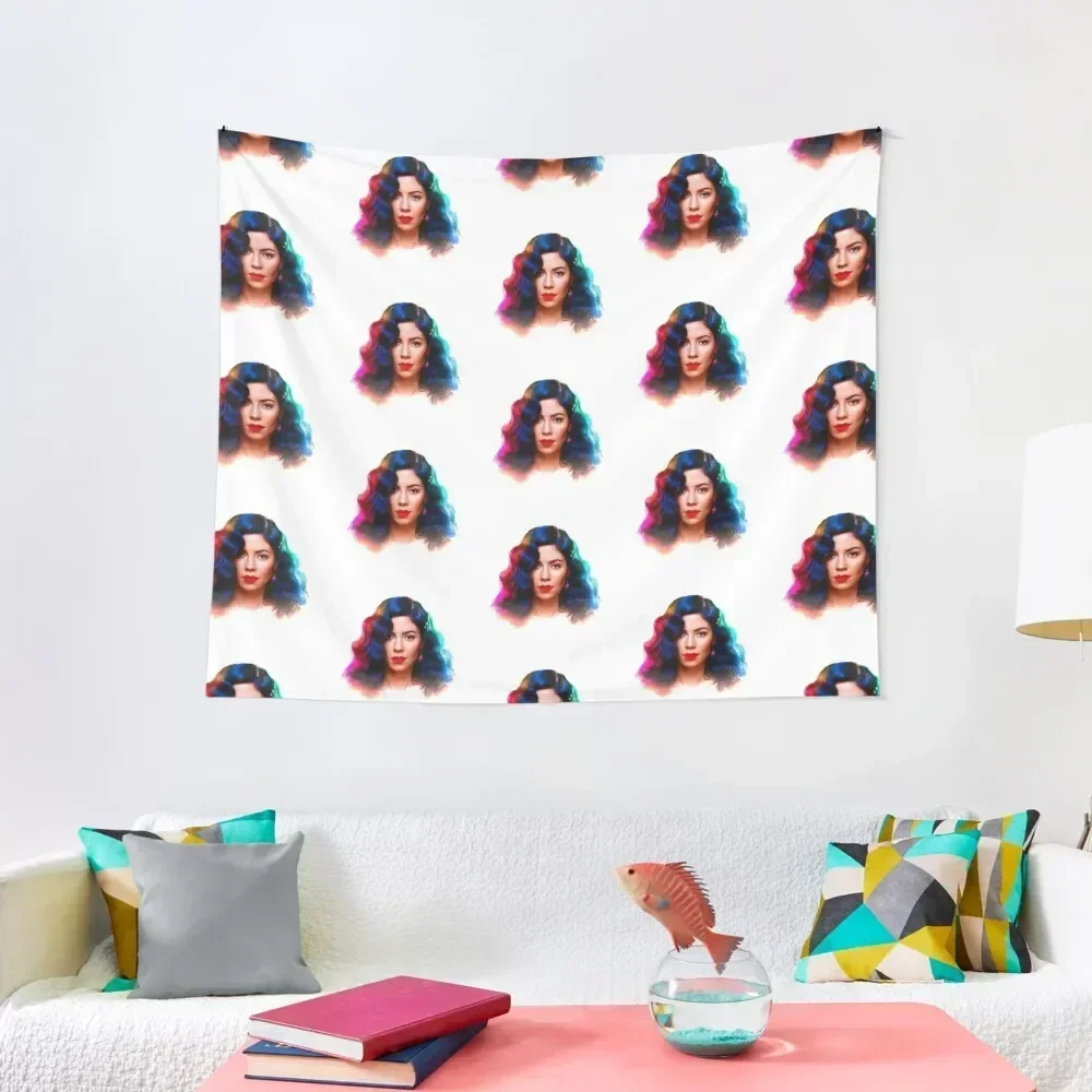 

MARINA AND THE DIAMONDS Tapestry Decorative Paintings Tapete For The Wall Aesthetic Home Decor Tapestry