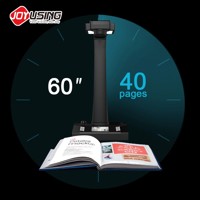 18MP Book Scanner A3 Document Camera Ocr Scanner Supports Multiple Document Formats