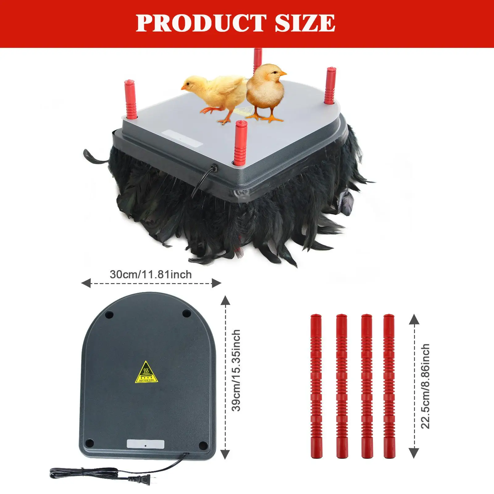 

Энергосберегающая пластиковая нагревательная пластина для инкубатора с регулируемой высотой для птицеводства и курятников