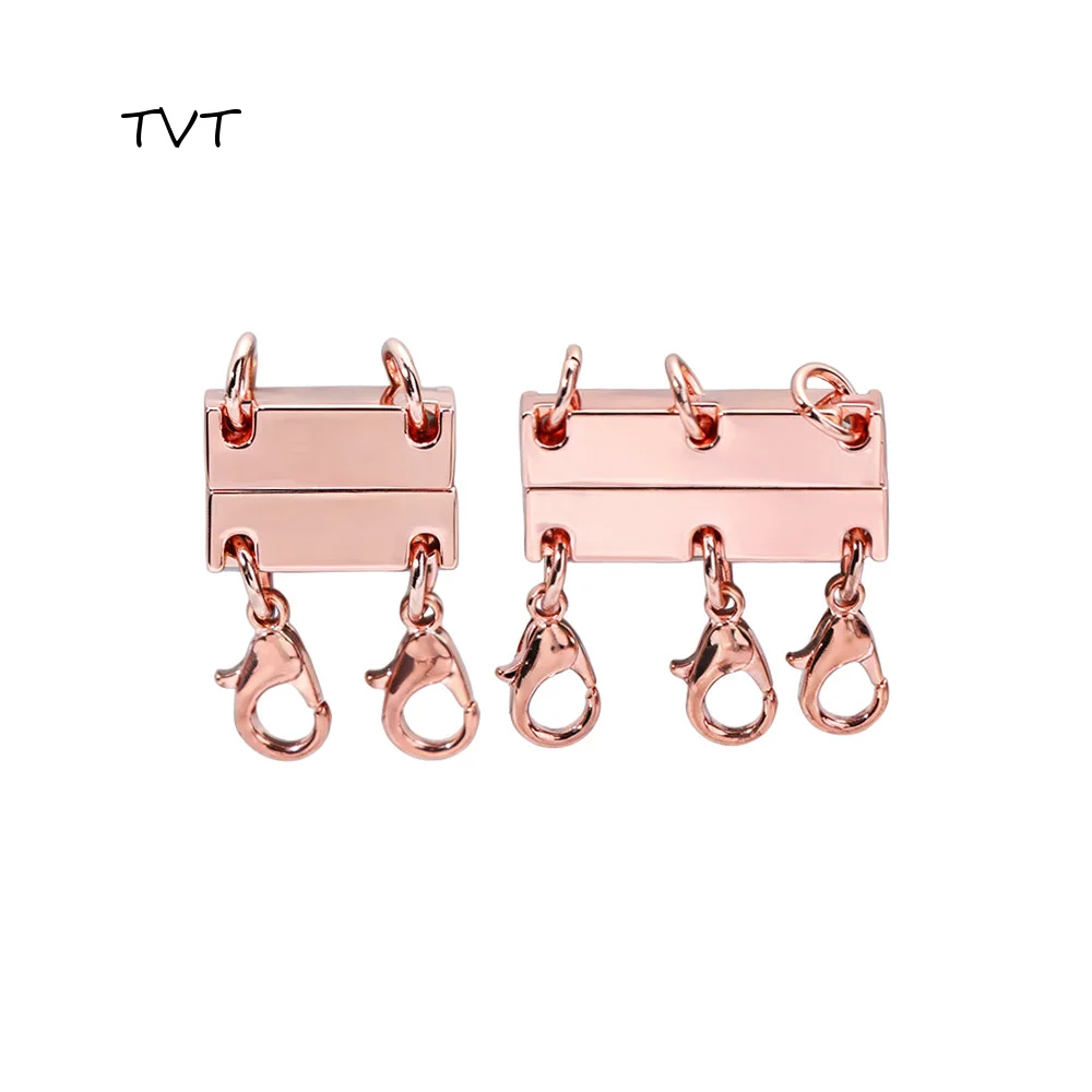 Gold/Silver Magnetic Necklace Separator Multiple Strands Layering Multi Necklace Layered Necklace Clasps DIY Bracelet Separator