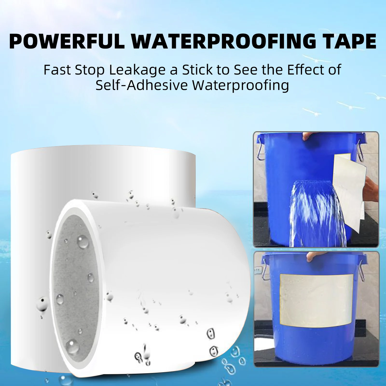 Super Kleber Wasserdichtes Klebeband Outdoor Garten Leckage Schlauch Wasser Kleben Rohr Klebstoff Reparatur Stop Leck Dichtung Reparatur Isolierband