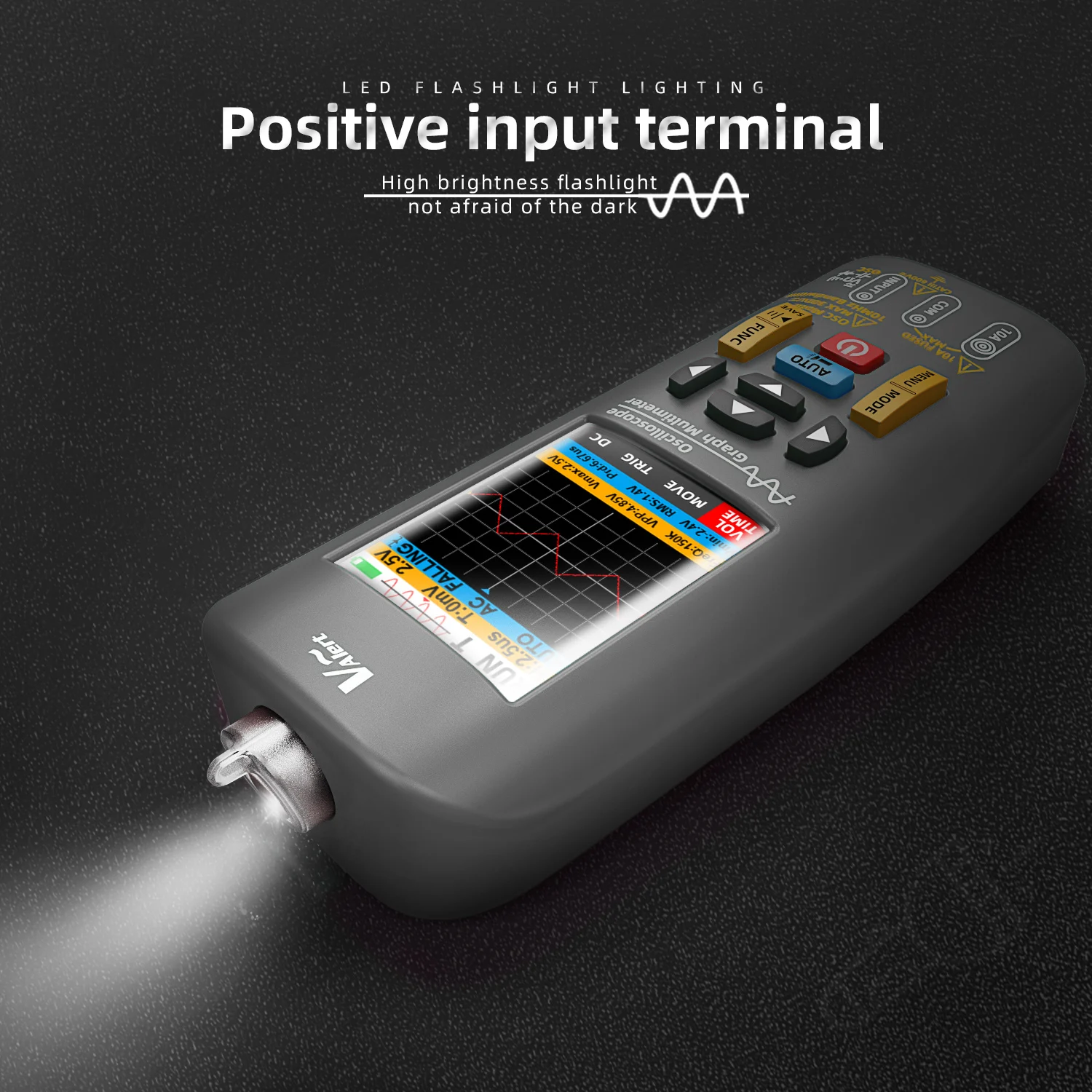 BSIDE Professional Digital Multimeter Handheld Oscilloscope Multiteter DC AC Electrician Current Capacitance Ohm Diode Tester