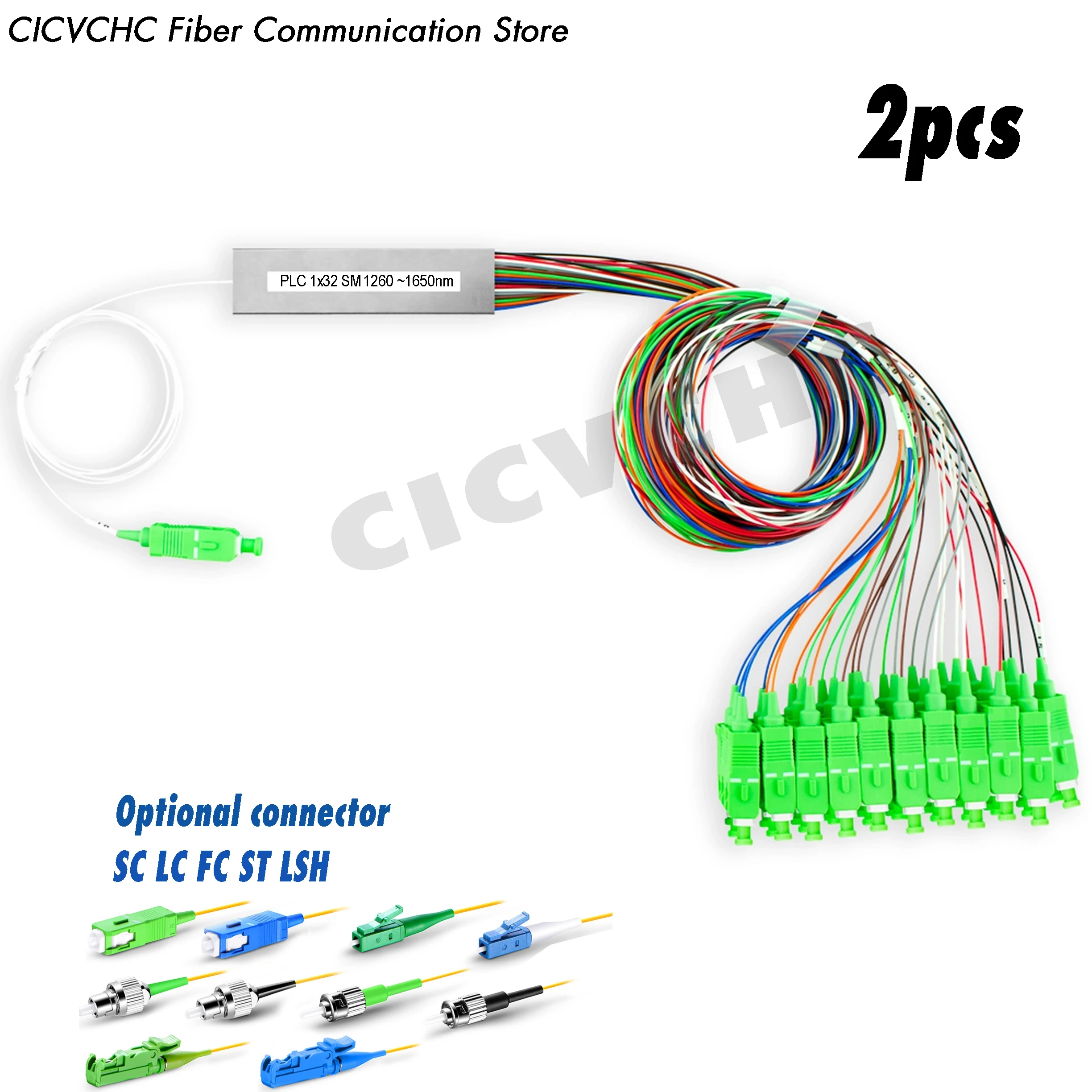 mathiateur-optique-plc-1x32-mini-technologie-fibre-monomode-connecteur-sc-lc-david-st-e2000-longueur-de-1m-tube-de-09mm-2-pieces