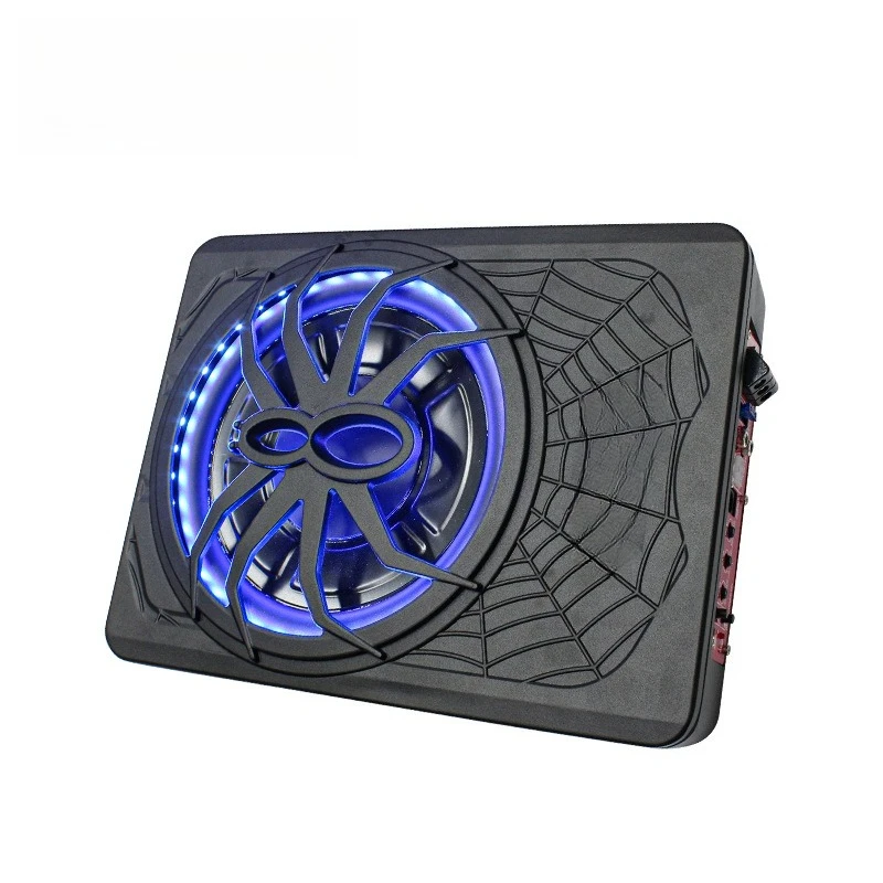Car audio modified spider with light 10-inch high-power active car ultra-thin subwoofer