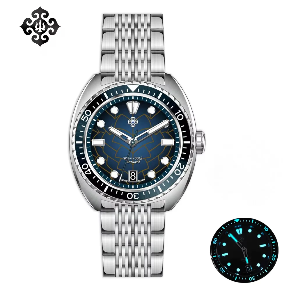 

Ixdao Ipose, новинка 2023 года, NH35, модные мужские автоматические механические часы с сапфиром, нержавеющая сталь, спортивные часы для дайвинга, 20 бар, Bwg-9 Reloj Hombr