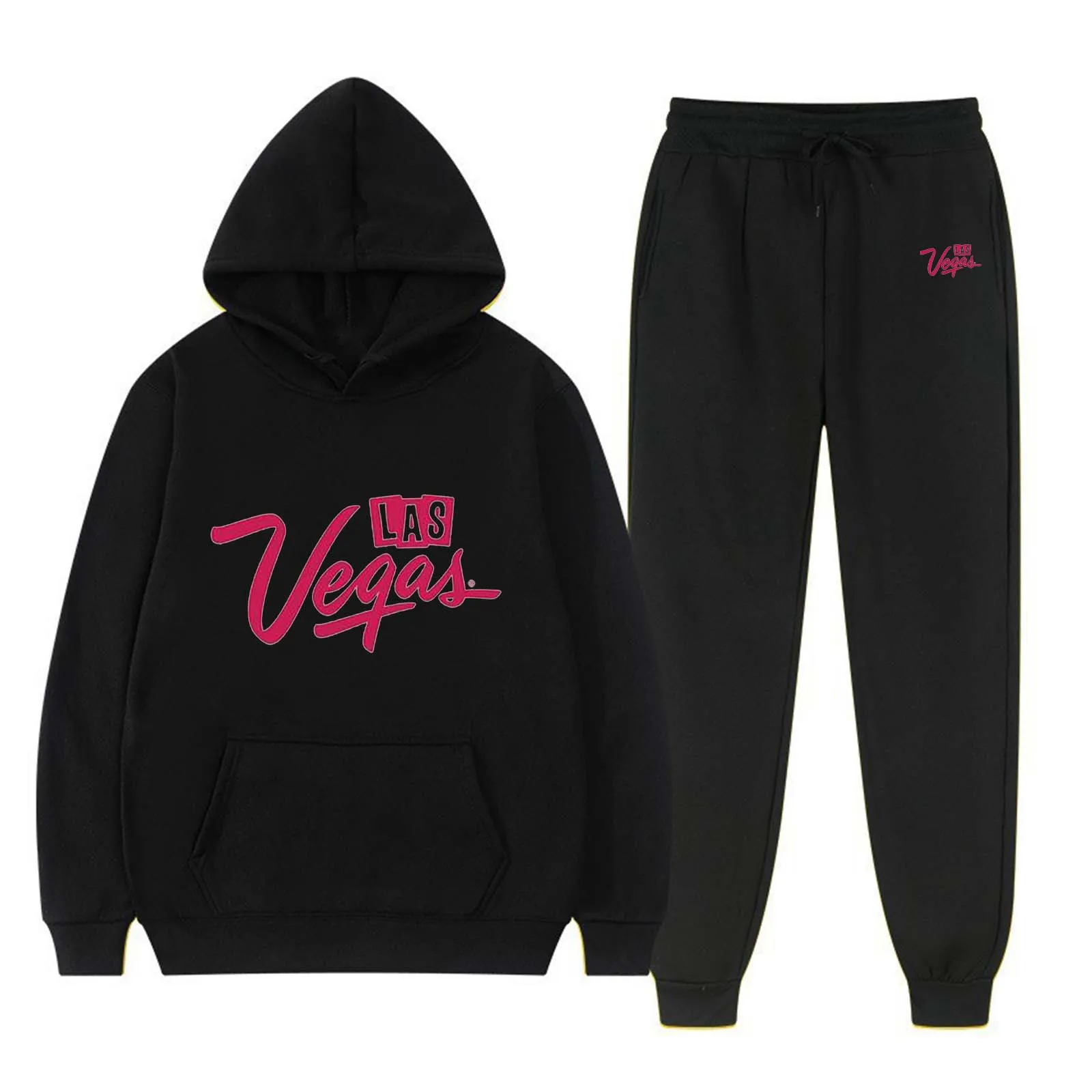 

Новинка 2024, Мужской Повседневный тонкий плюшевый свитер с капюшоном, модный спортивный костюм на плечах, пуловер из 2 предметов для мужчин