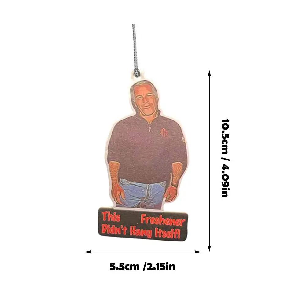 1 قطعة جيفري Epstein سيارة معطّر الهواء المريض الفكاهة مضحك الظلام مرآة الرؤية الخلفية اكسسوارات السيارات العطور ميمي قلادة معلقة سحر