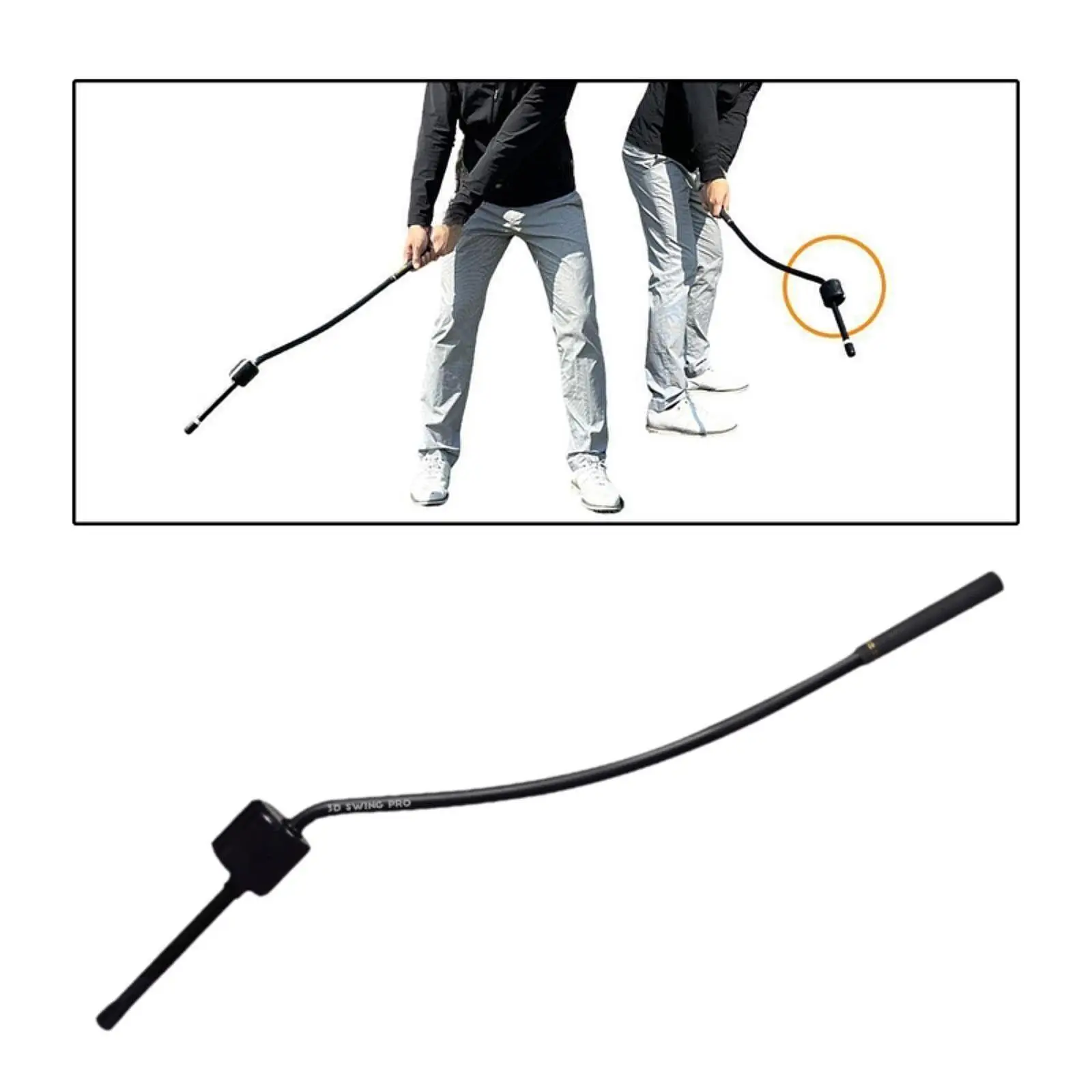 

Golf Swing Trainer,Training Aid,Nonslip Grip,Golf Warm up Stick Swing Practice Stick for Flexibility Women Men Indoor Outdoor