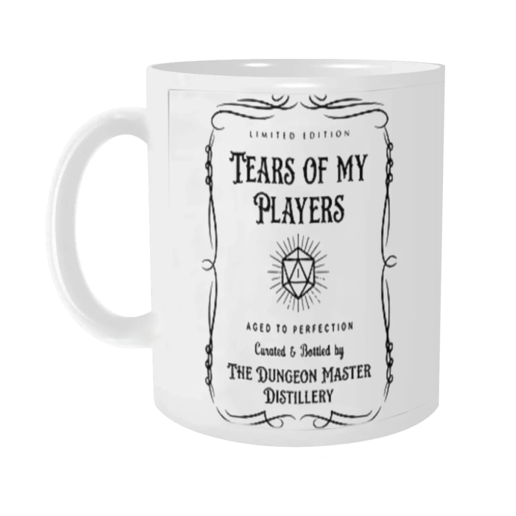 

D&D Tears of my Players Ceramics Coffee Mug Cute Gamer Birthday Gift Back To School Mug