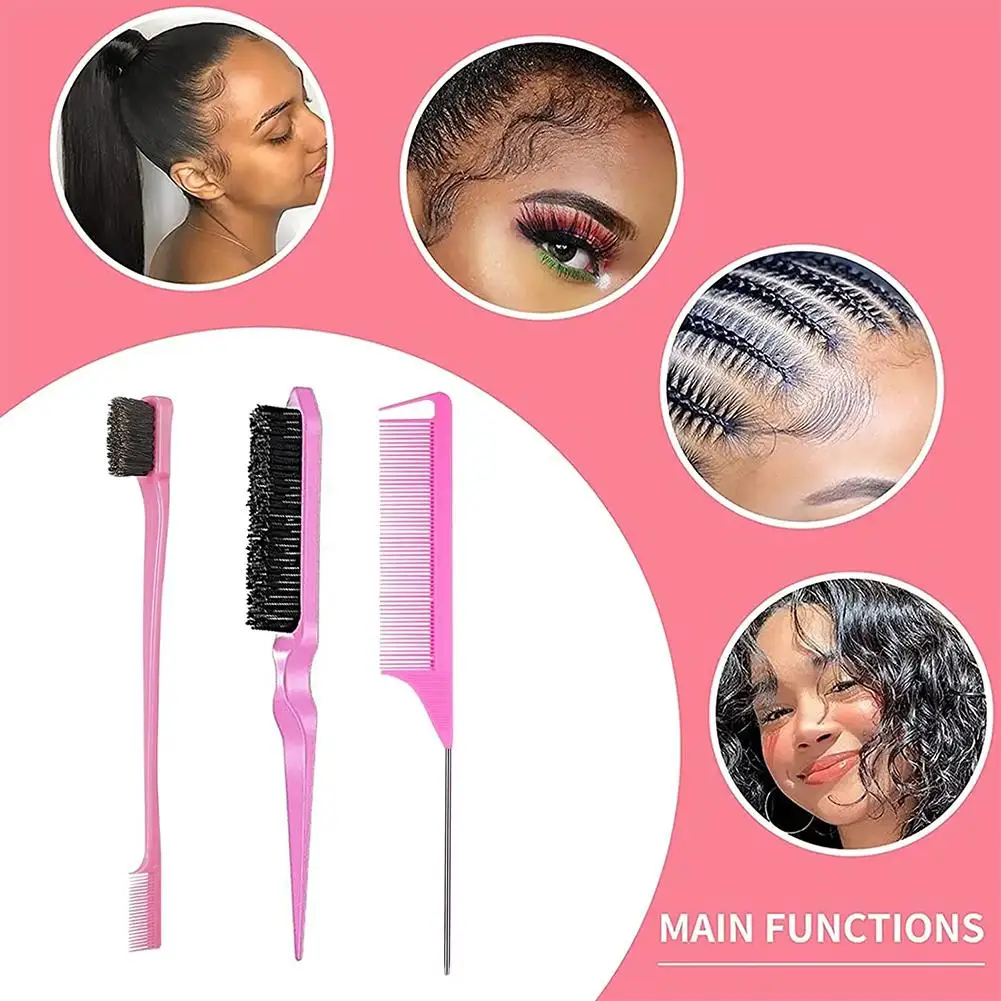 Cabeleireiro Pointed Tail Comb, Styling Brush, Escova de sobrancelha, Pente de cabelo feminino, Hair Care, G4m1, 1Pc