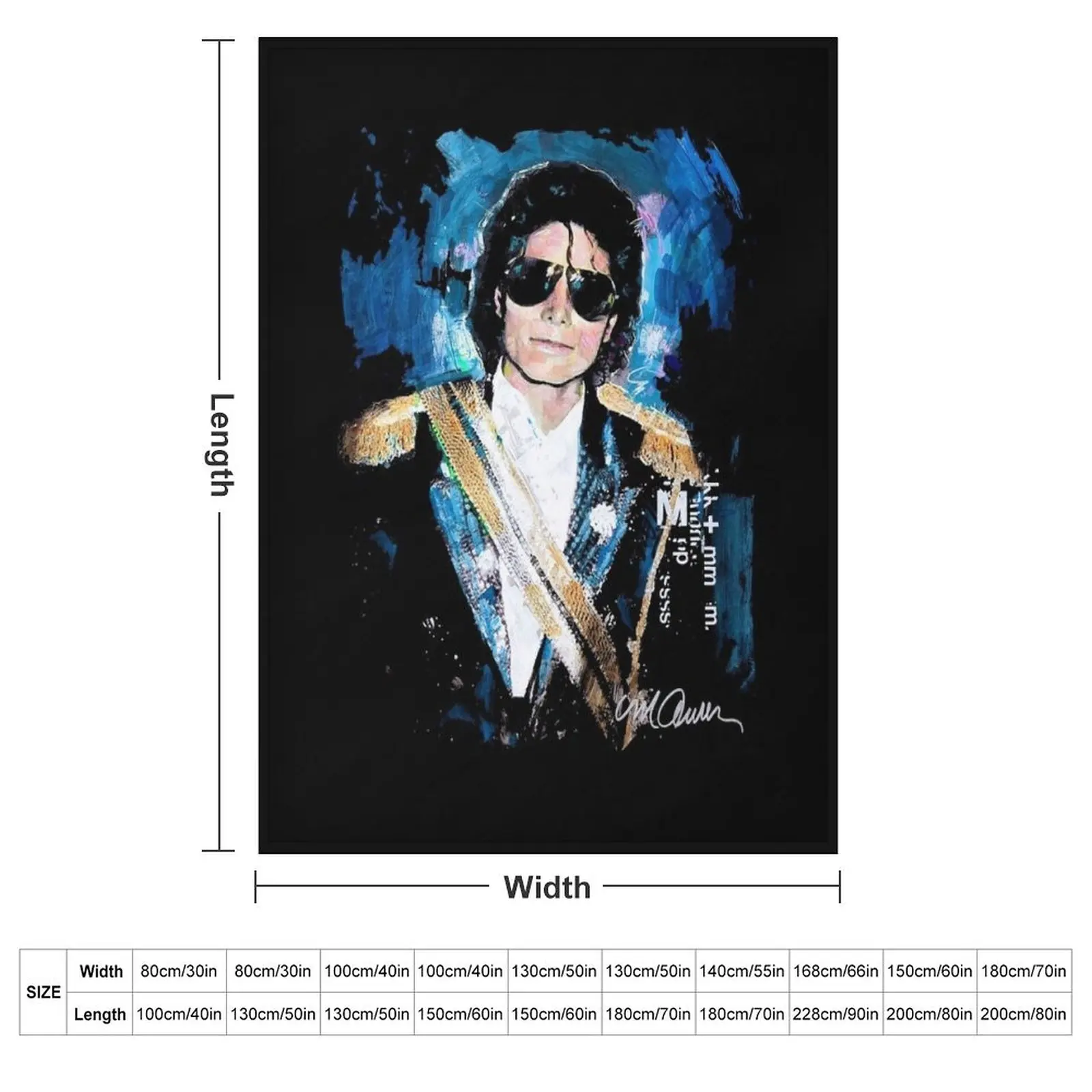 Michael 1984 Grammys Jackson Pop Art Portrait Throw Blanket manga Flannels Luxury Hairy Blankets
