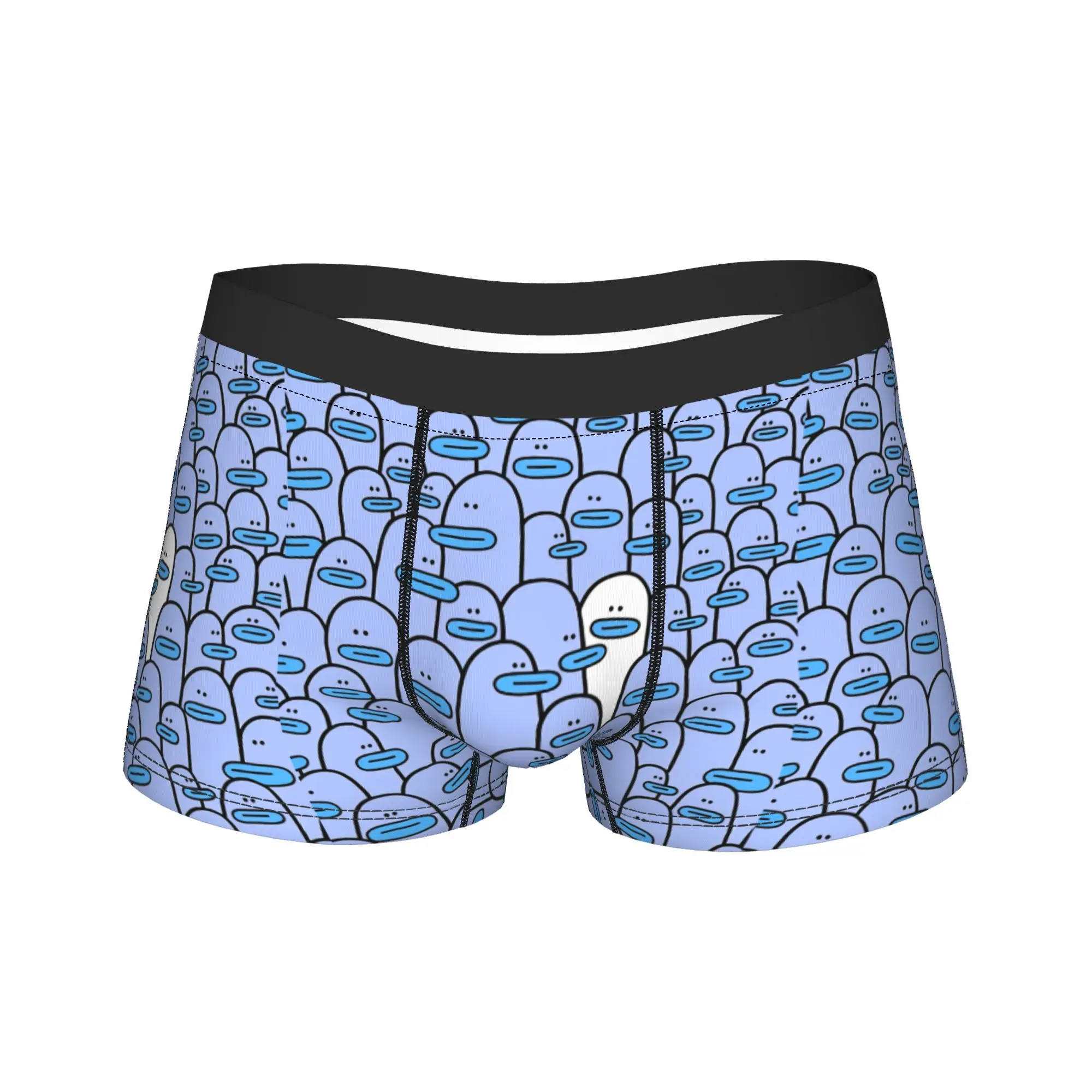 Blue Ducks Funny Meme Shorts Briefs  Underwear High Quality Male Comfortable Trunk Custom Plus Size Panties
