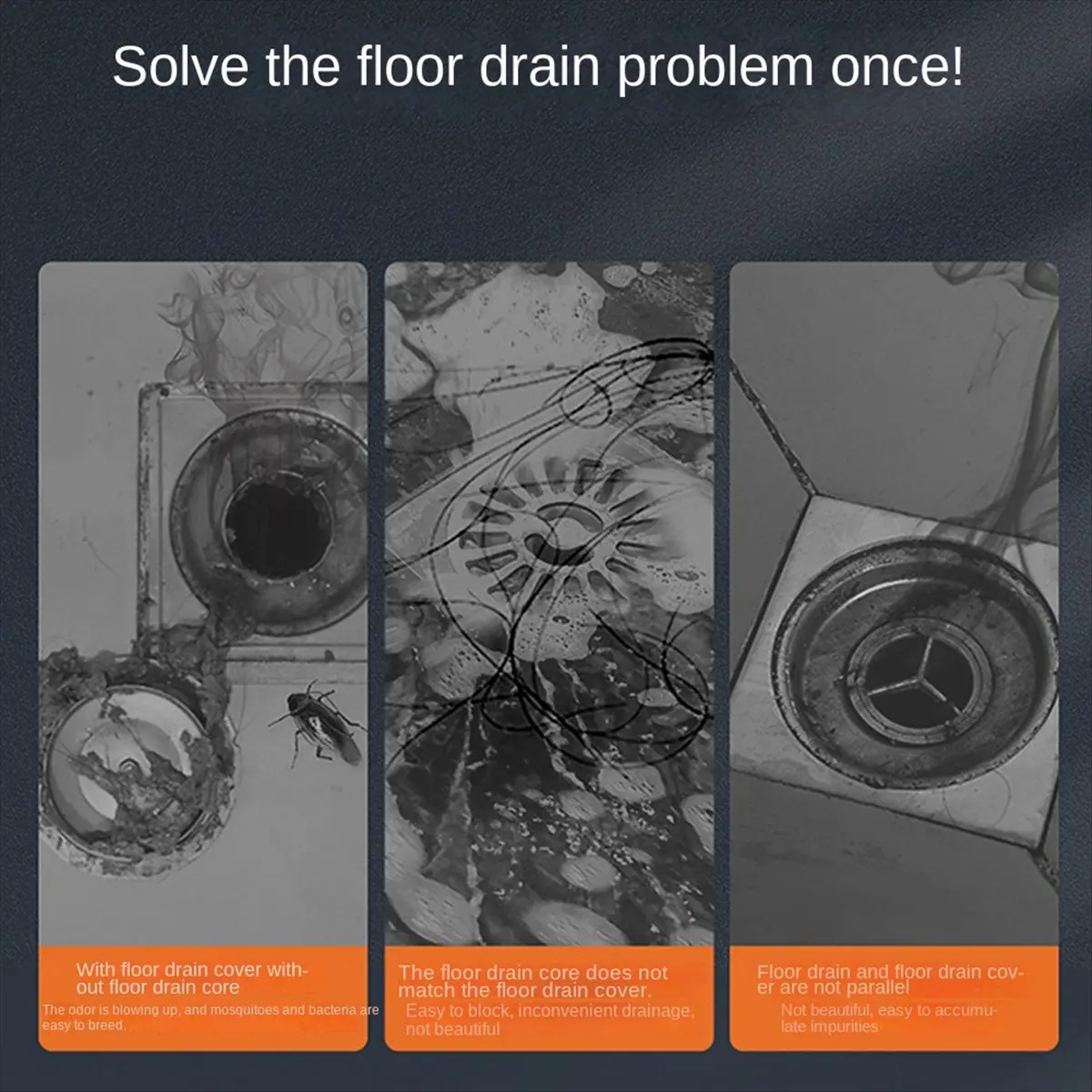 AB09 ذاتية الإغلاق رائحة والحشرات برهان الطابق استنزاف الأساسية مزيل العرق المضادة للرائحة لا رائحة الحمام المرحاض المجاري دش استنزاف