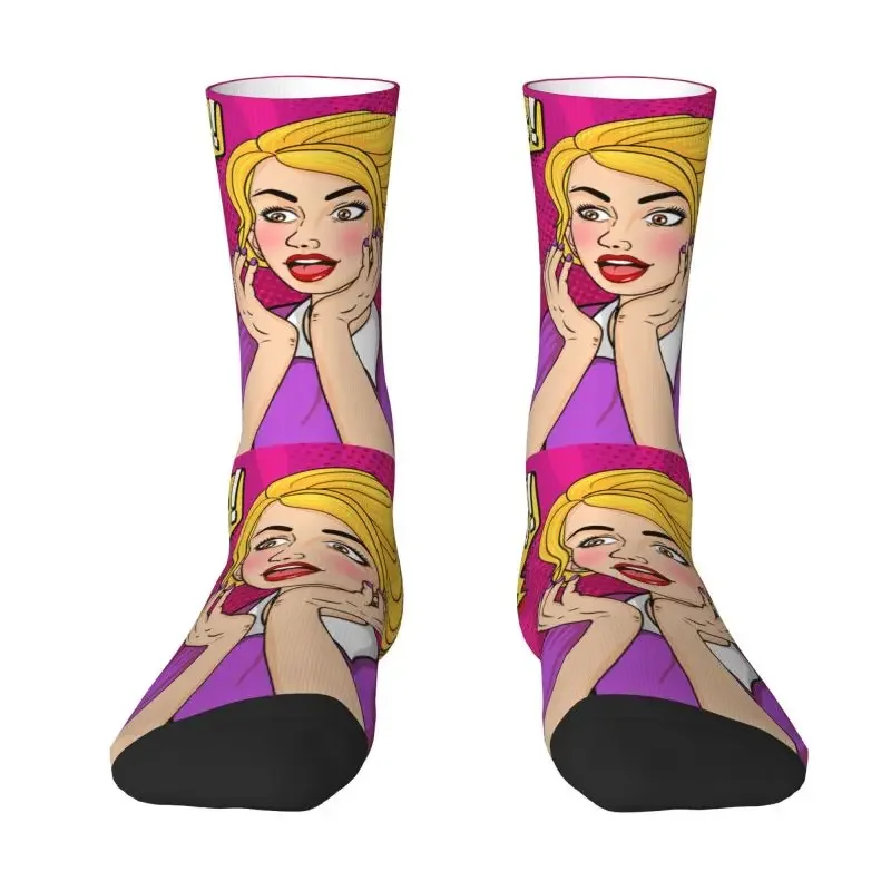 

Diamond Ring Wedding Bride Pop Art Men's Crew Socks Unisex Funny Sexy Girl Lady Spring Summer Autumn Winter Dress Socks