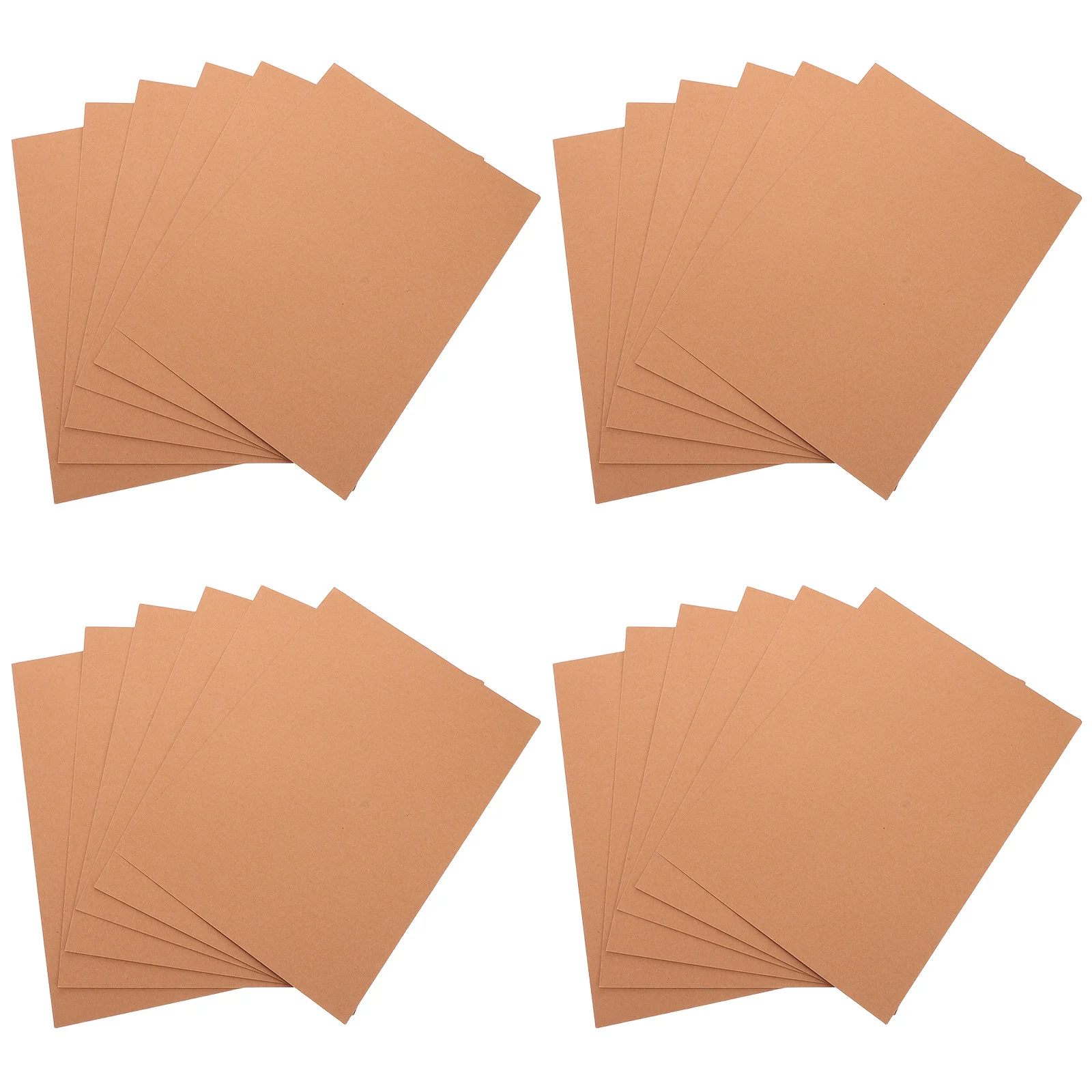 50pcs Drawing Craft A4 Thick Brown Sheets For Diy Scrapbooking Art Projects Gouache Crafting Supplies Card Making Paper