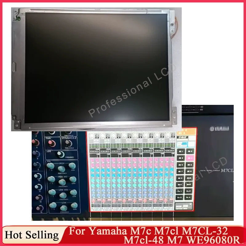 Original 10.4 Inch Grade A+ New LCD Display Screen For YamahaM7C M7Cl M7CL-32 M7CL-48 M7 WE96080R With Digitizer Touch Panel
