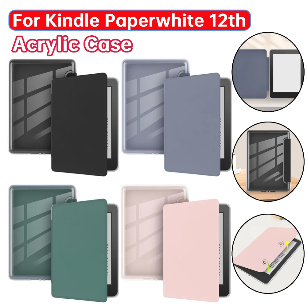 Acrylic Case Ebook Case for Kindle Paperwhite Signature Edition 2024 7inch for Kindle Colorsoft Signature Edition 7inch