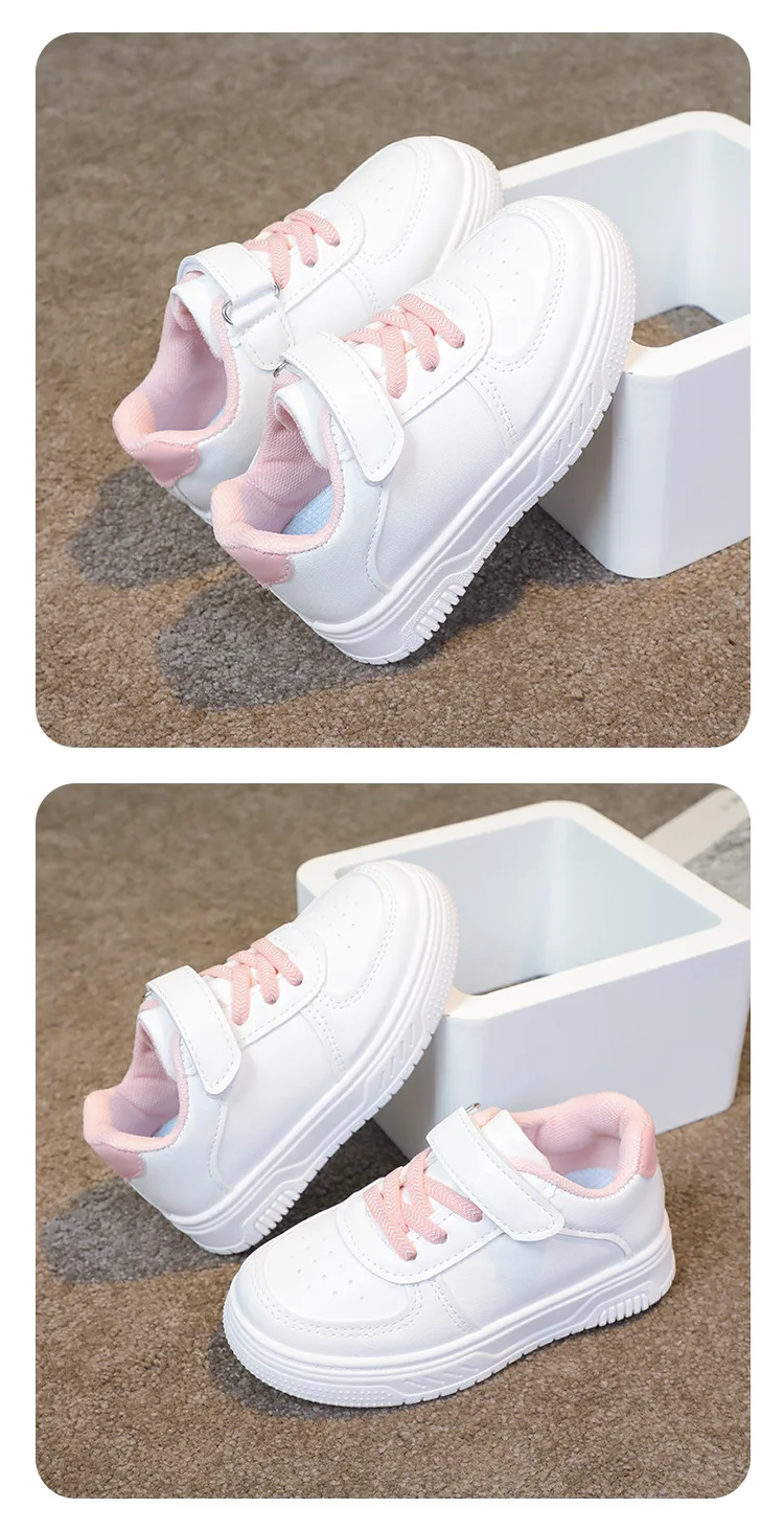 2026 Herbst Kinder Barfußschuhe mit breiter Zehenbox für Jungen und Mädchen – Minimalistische Sneaker aus leichtem Kunstleder mit Klettverschluss – Detail 14