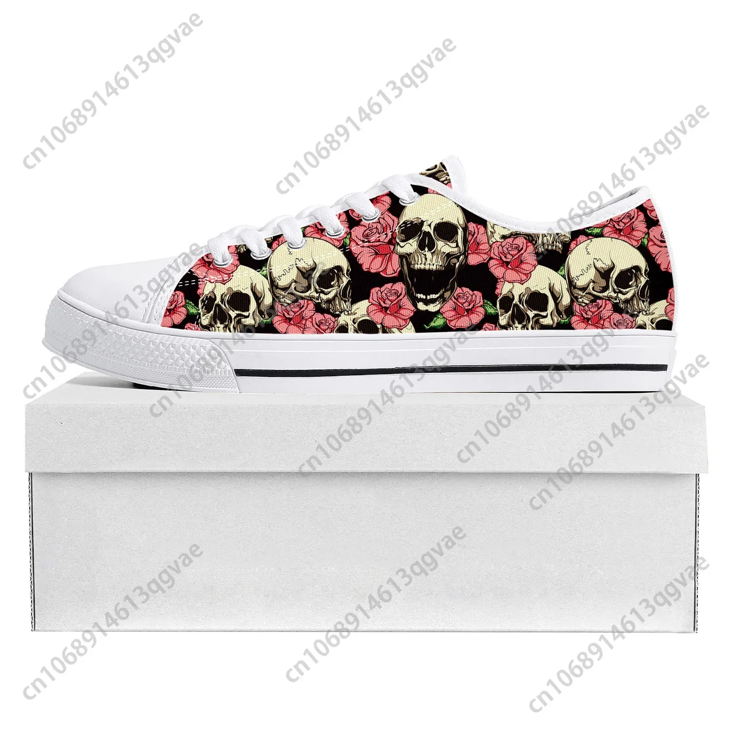Skull Pop Hot Fiery Low Top High Quality Sneakers Mens Womens Teenager Canvas Sneaker  Prode Casual Couple Shoes Custom Shoe