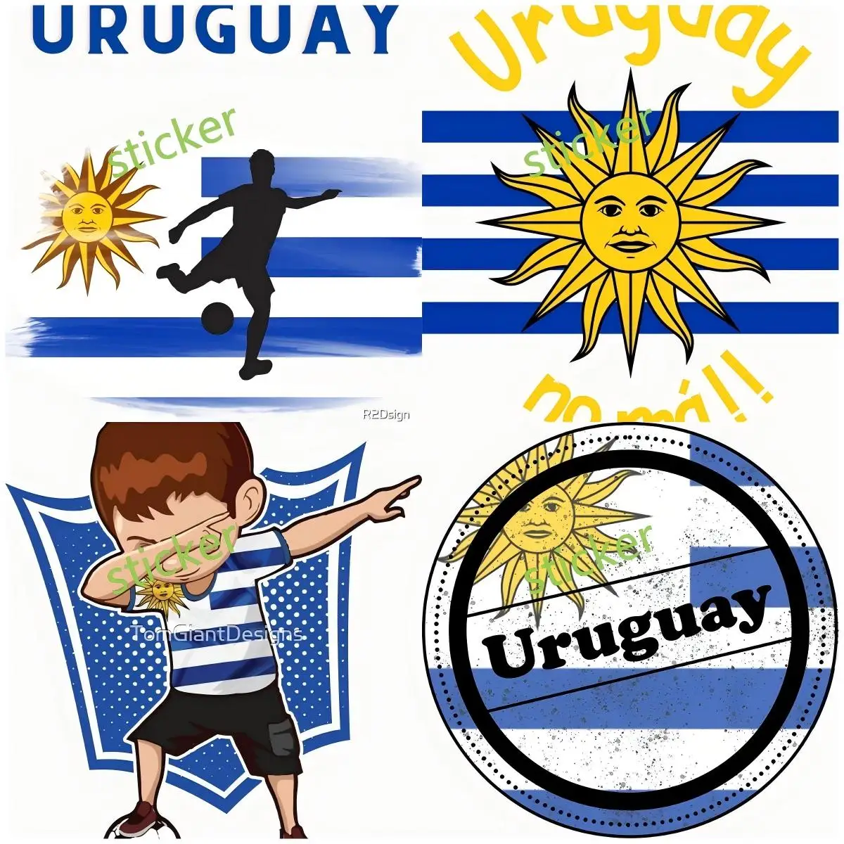 

Uruguay Flag Car Window Motorcycle Decal Vinyl Cover Scratches Waterproof Laptop Guitar Motorcycle Auto Surfboard Decoration