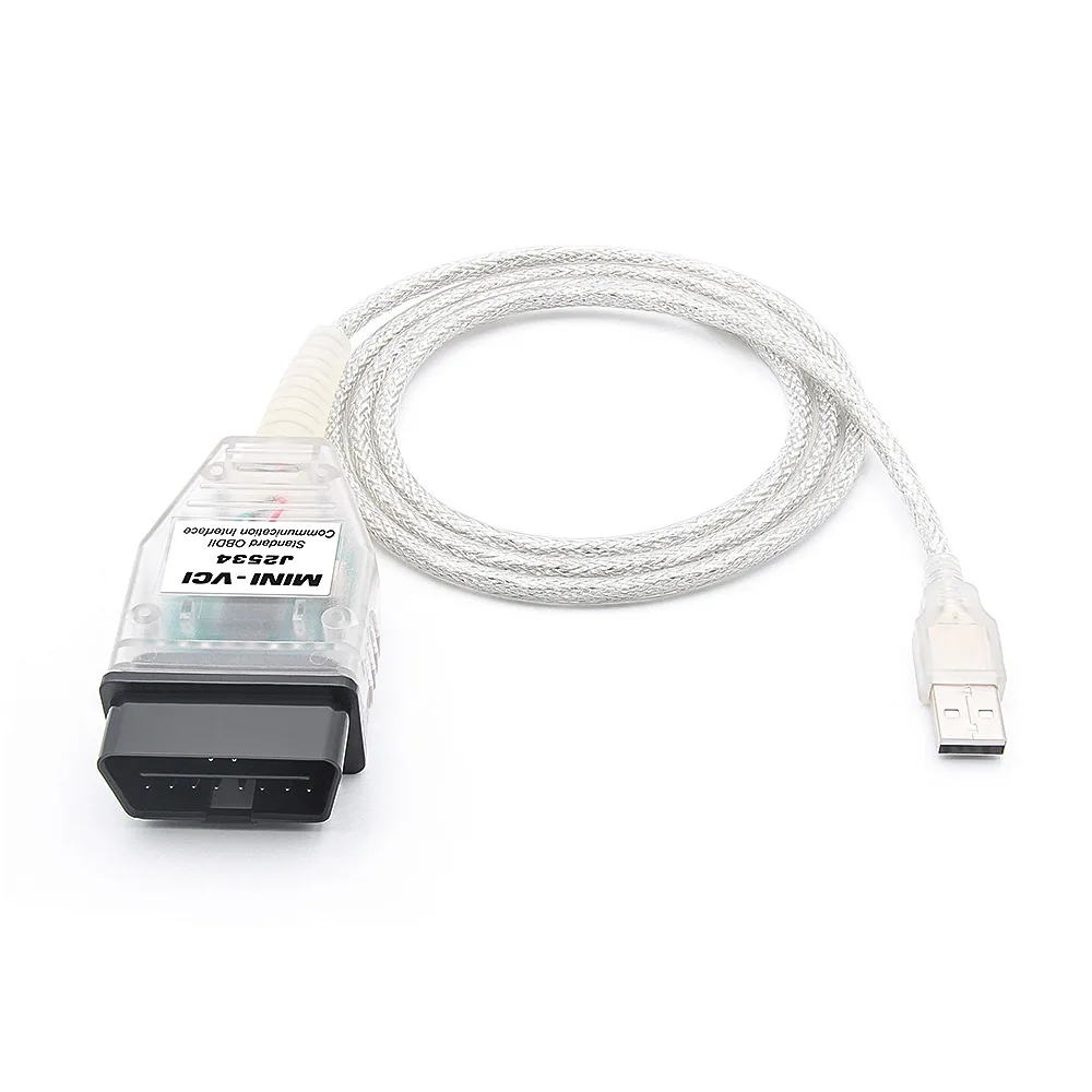 Mini VCI for TIS Techstream V17.20.013 mini vci FTDI For J2534 OBD OBD2 Car Diagnostic Auto Scanner Tool MINI-VCI Cable